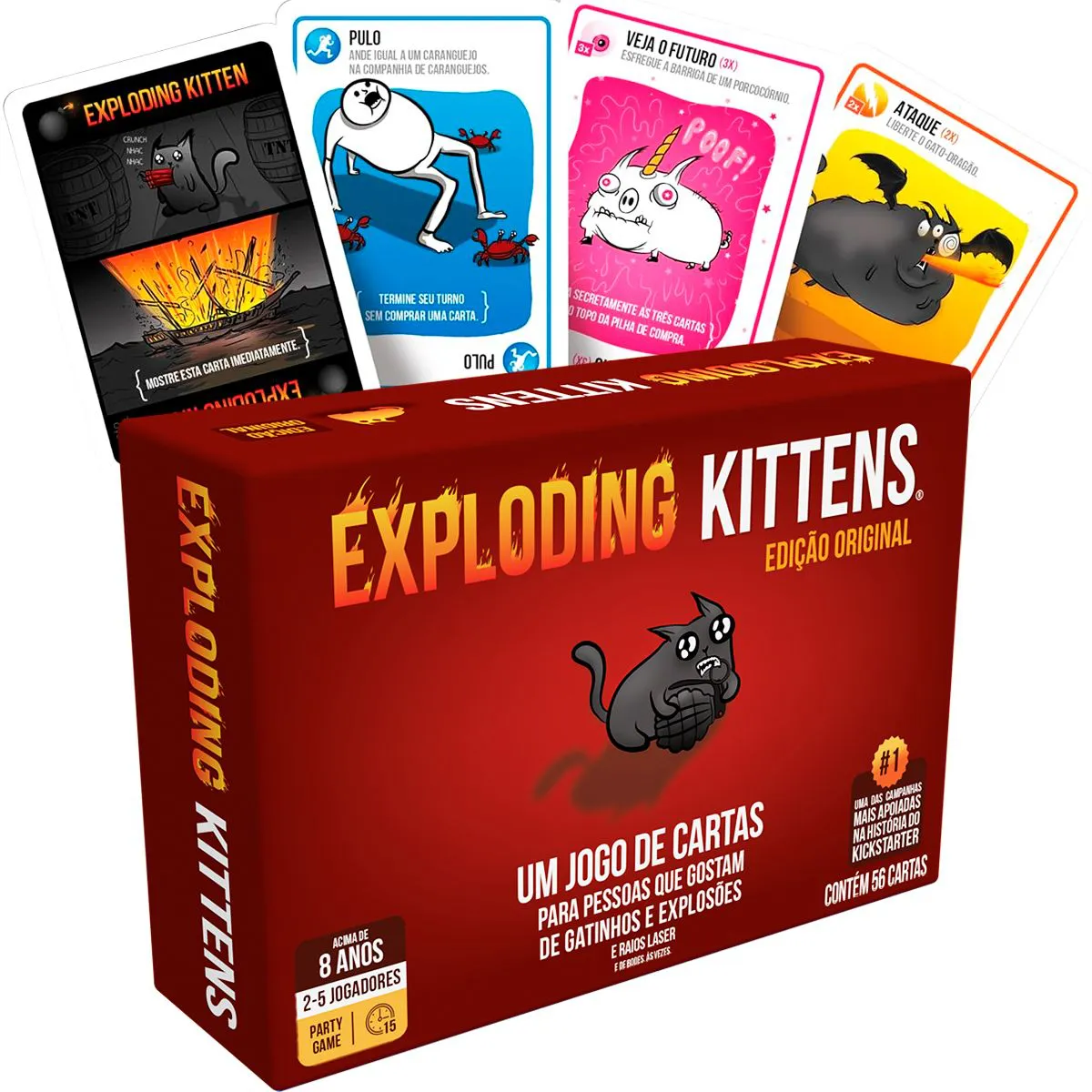 Exploding Kittens + Expansão (Barking)