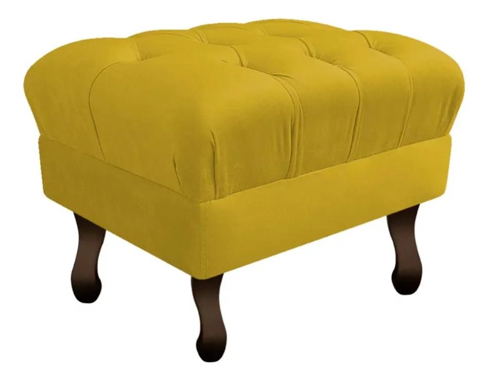 Puff Retangular – Amarelo